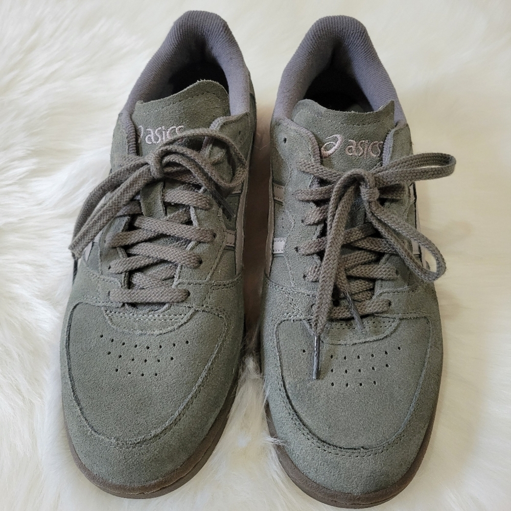 Asics Gray Sneakers Classic Low-Top Design - Picture 2 of 13